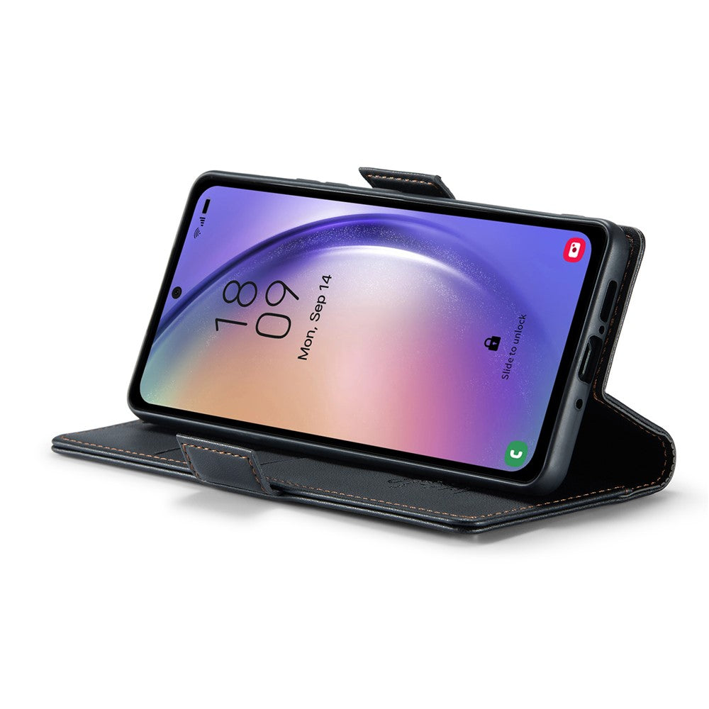 Galaxy A54 5G Glänzende Wallet-Hülle – RFID-Schutz & Ständer