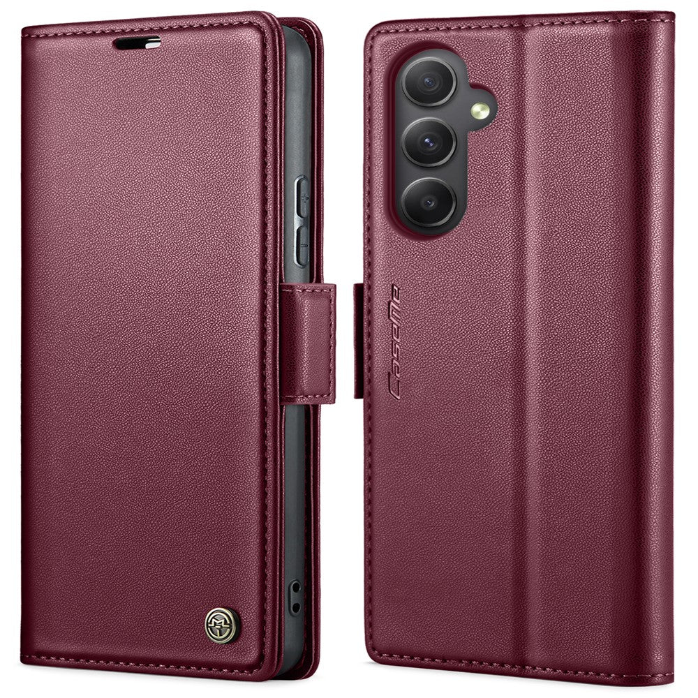 Galaxy A54 5G Glänzende Wallet-Hülle – RFID-Schutz & Ständer