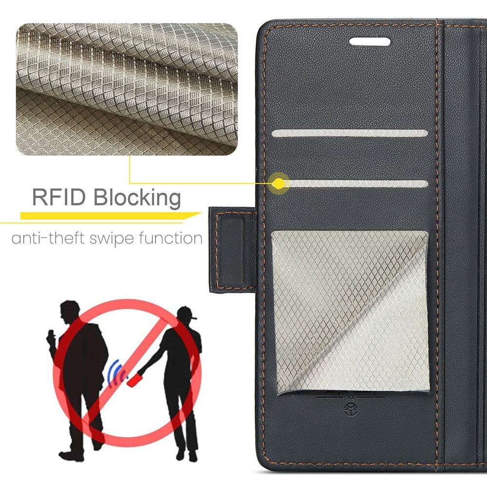 Galaxy S22 Ultra 5G Glänzende Wallet-Hülle – RFID-Schutz & Ständer