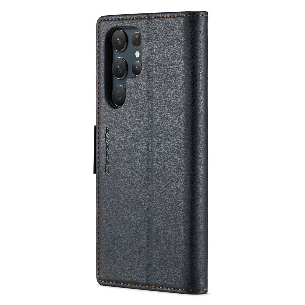 Galaxy S22 Ultra 5G Glänzende Wallet-Hülle – RFID-Schutz & Ständer
