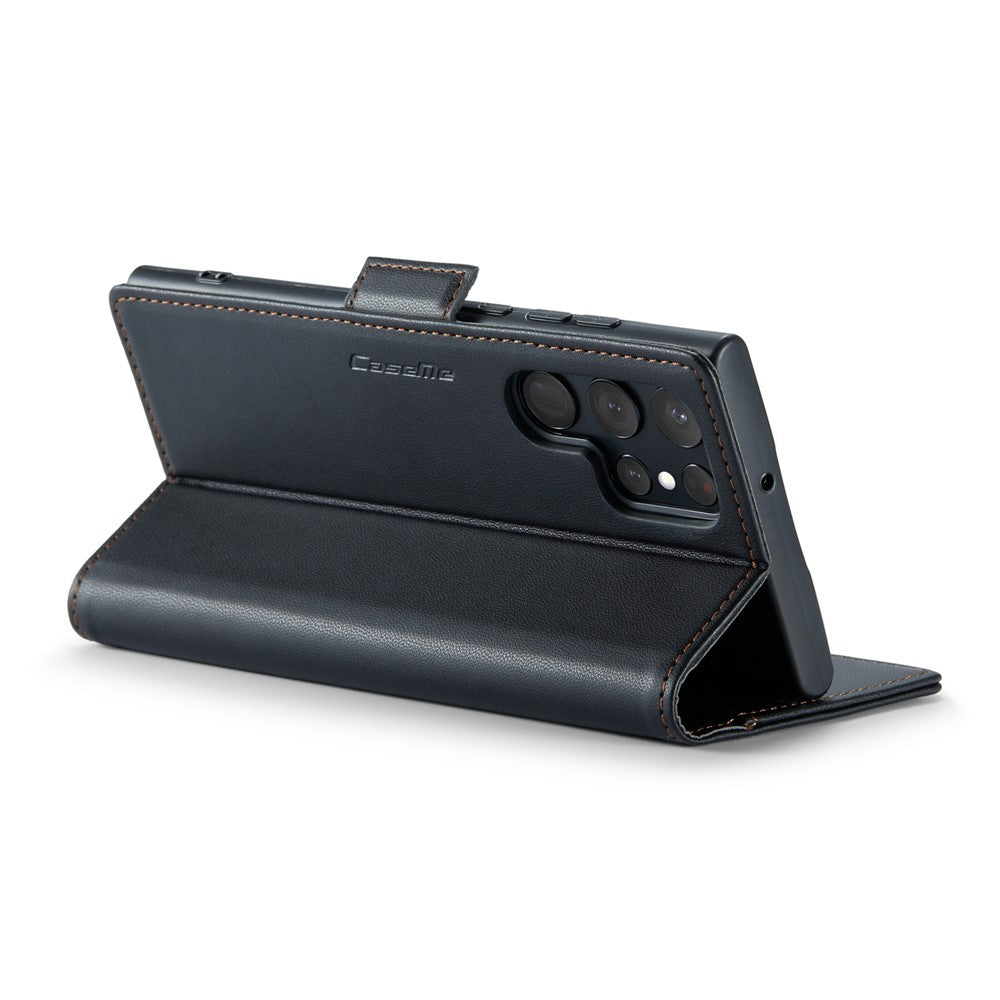 Galaxy S22 Ultra 5G Glänzende Wallet-Hülle – RFID-Schutz & Ständer