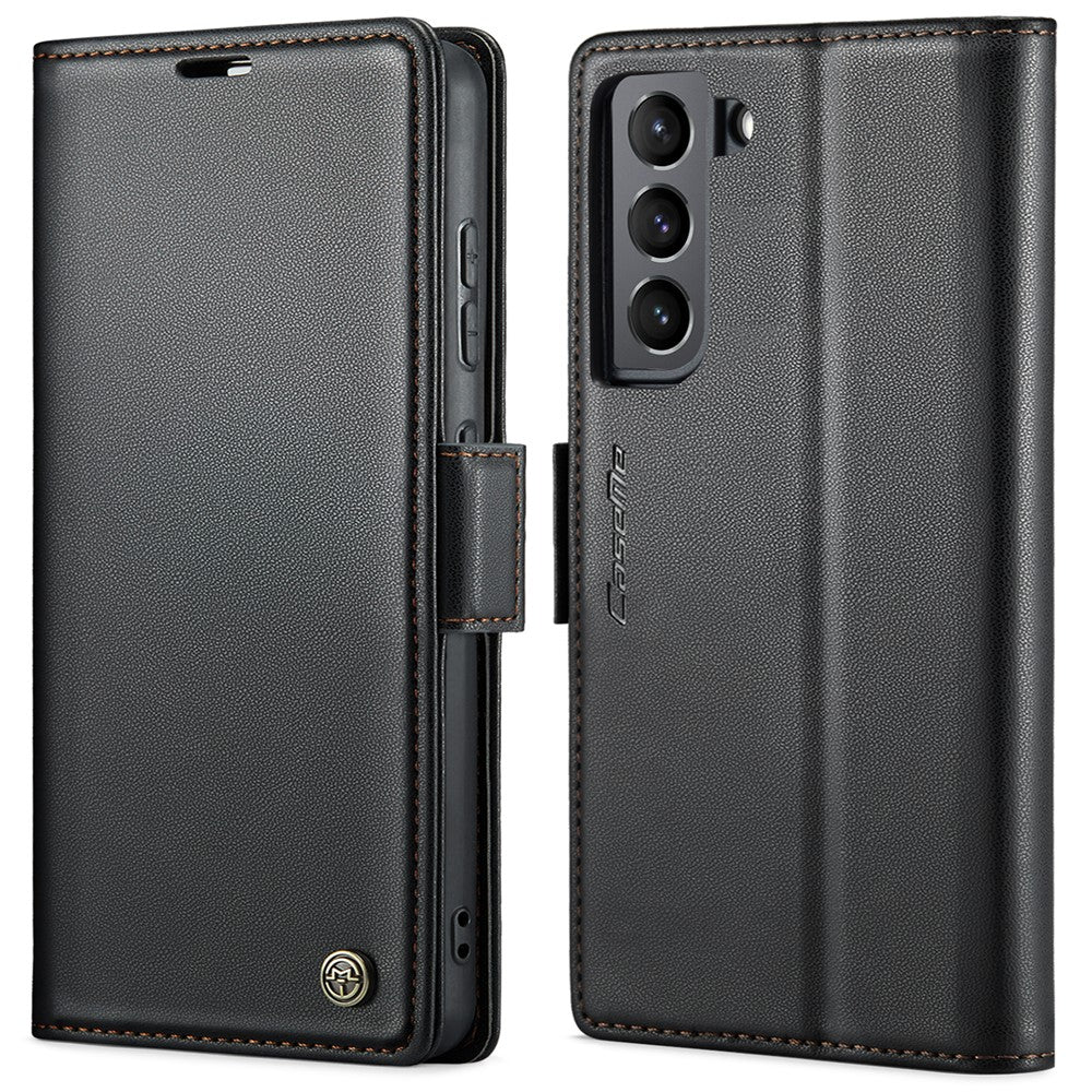 Galaxy S22 5G Glänzende Wallet-Hülle – RFID-Schutz & Ständer