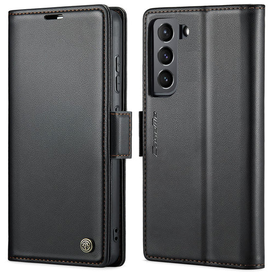 Galaxy S22 5G Glänzende Wallet-Hülle – RFID-Schutz & Ständer