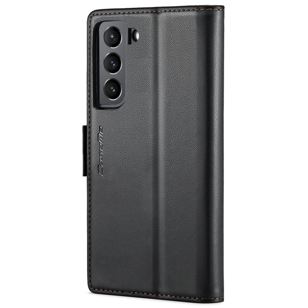 Galaxy S22 5G Glänzende Wallet-Hülle – RFID-Schutz & Ständer