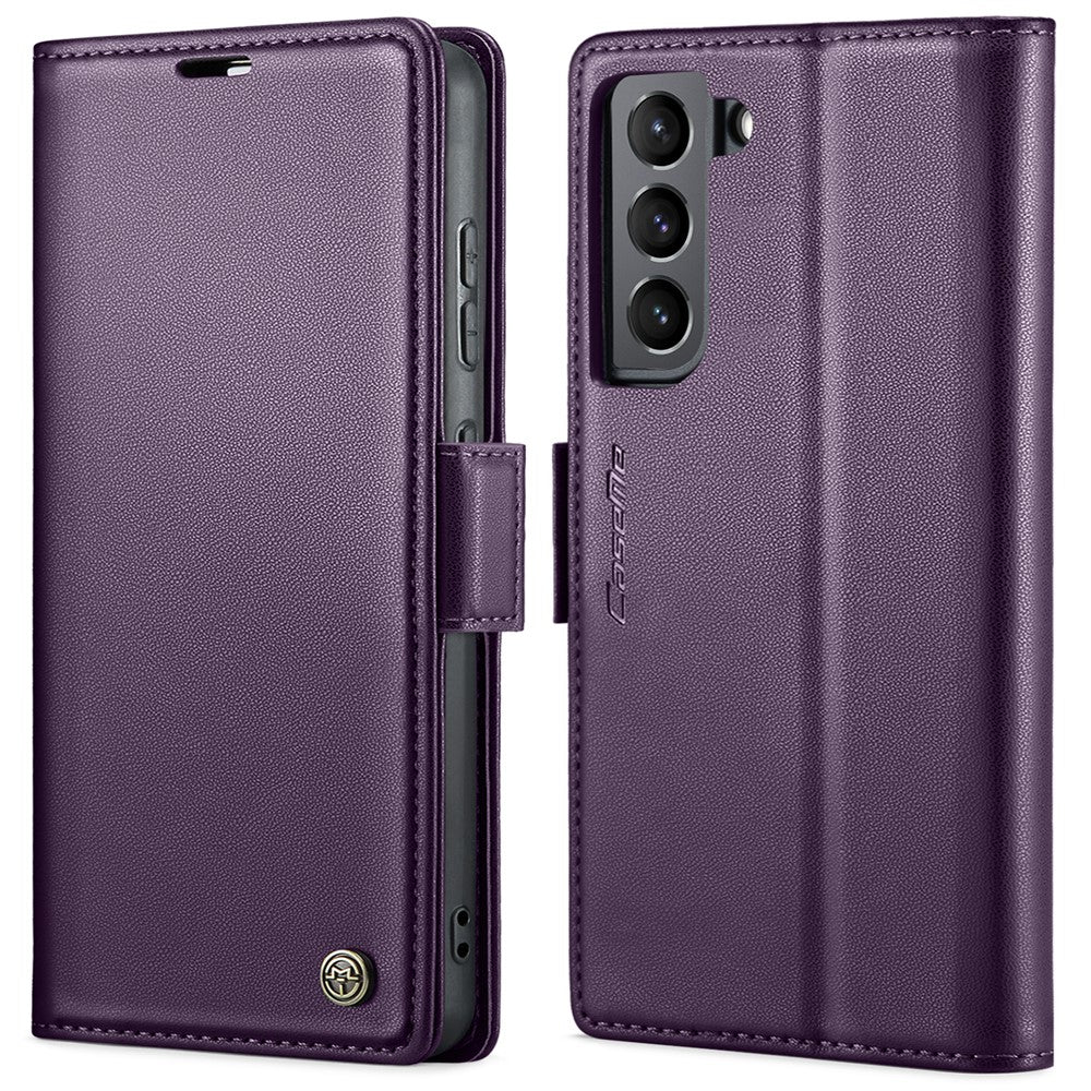 Galaxy S22 5G Glänzende Wallet-Hülle – RFID-Schutz & Ständer