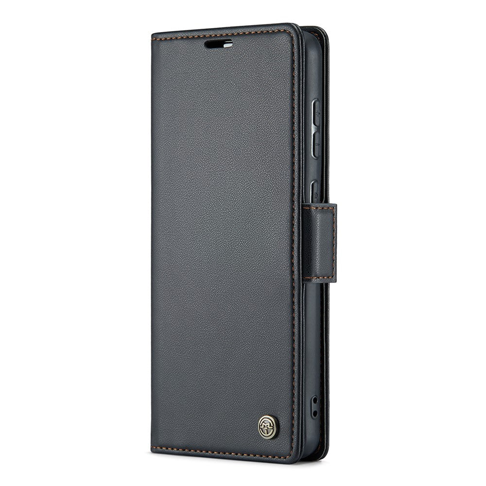 Galaxy A73 5G Glänzende Wallet-Hülle – RFID-Schutz & Ständer