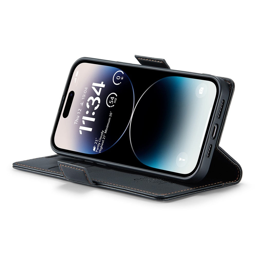 iPhone 14 Pro Max Glänzende Wallet-Hülle – RFID-Schutz & Ständer