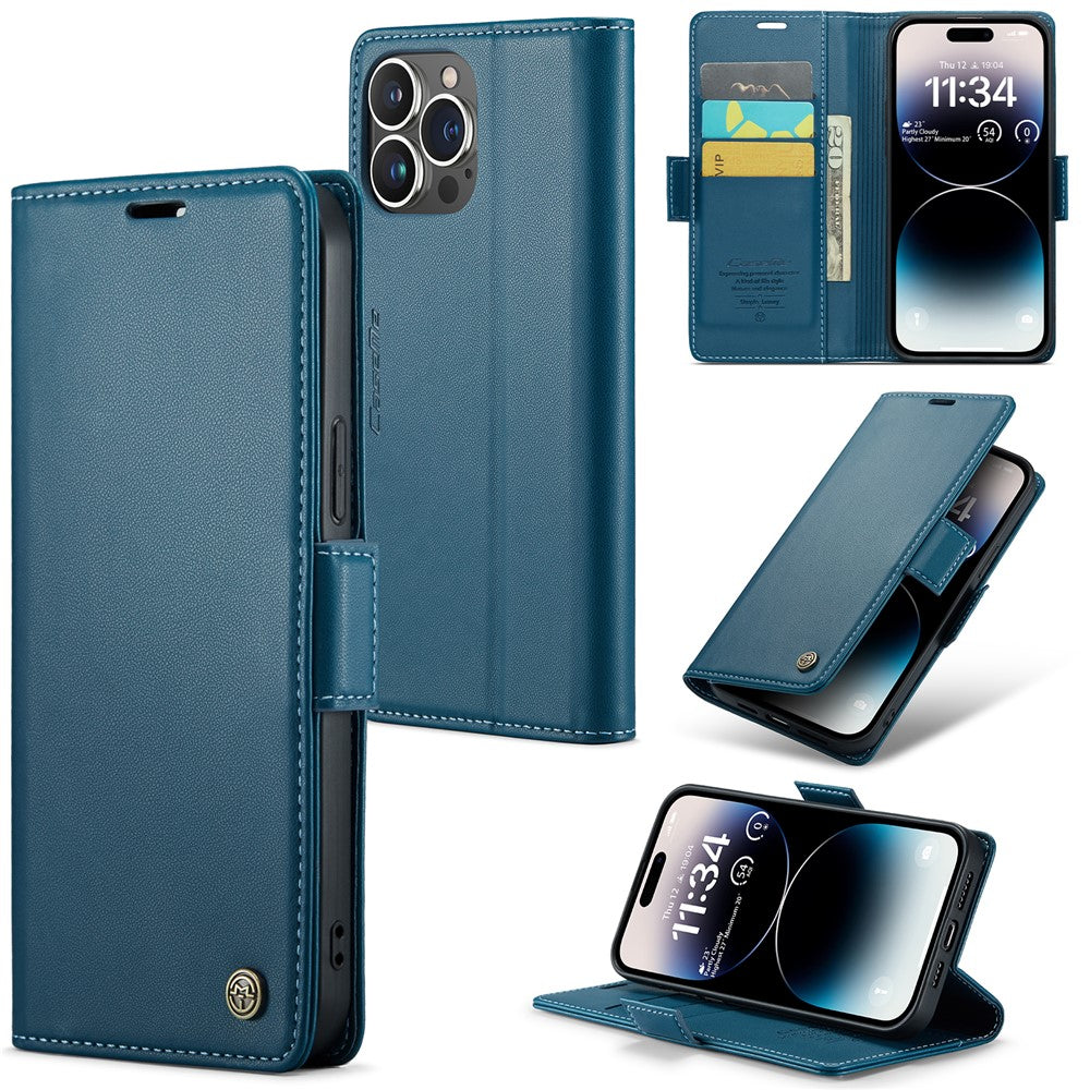 iPhone 14 Pro Max Glänzende Wallet-Hülle – RFID-Schutz & Ständer