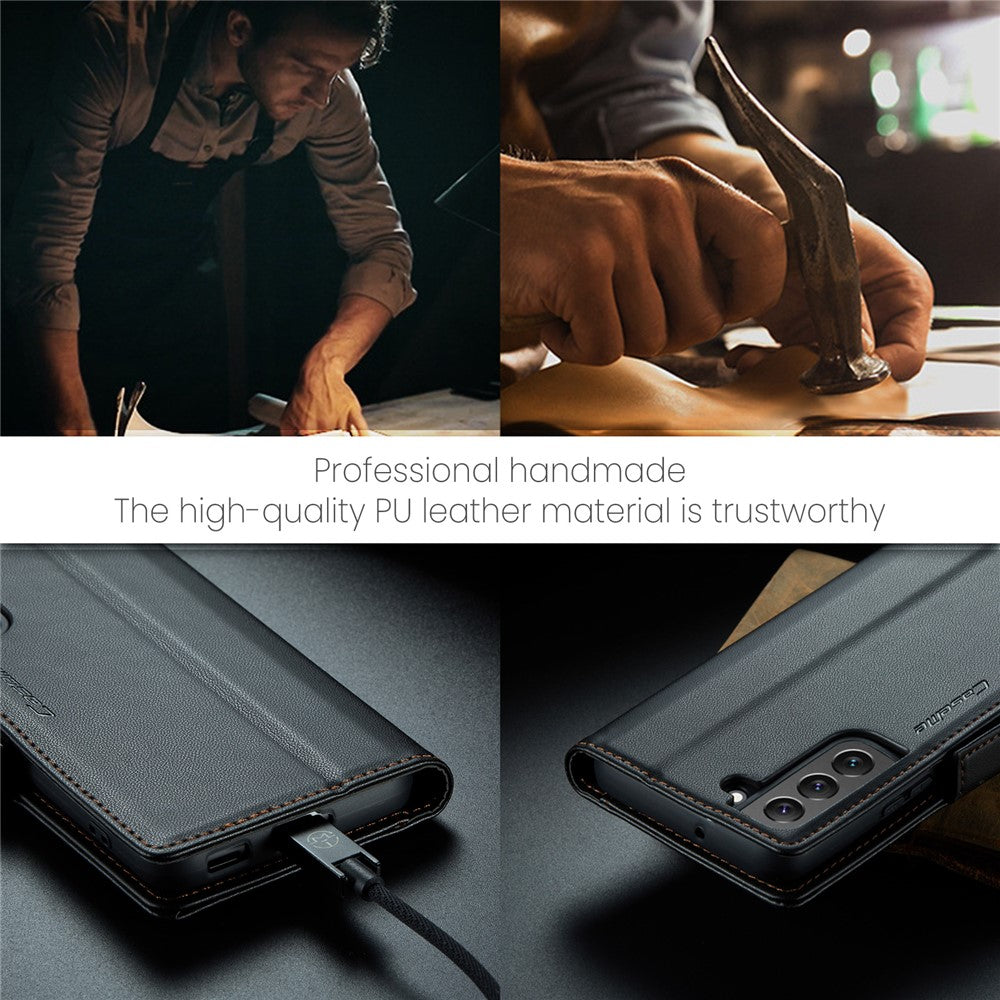 Galaxy S22 Plus 5G Glänzende Wallet-Hülle – RFID-Schutz & Ständer