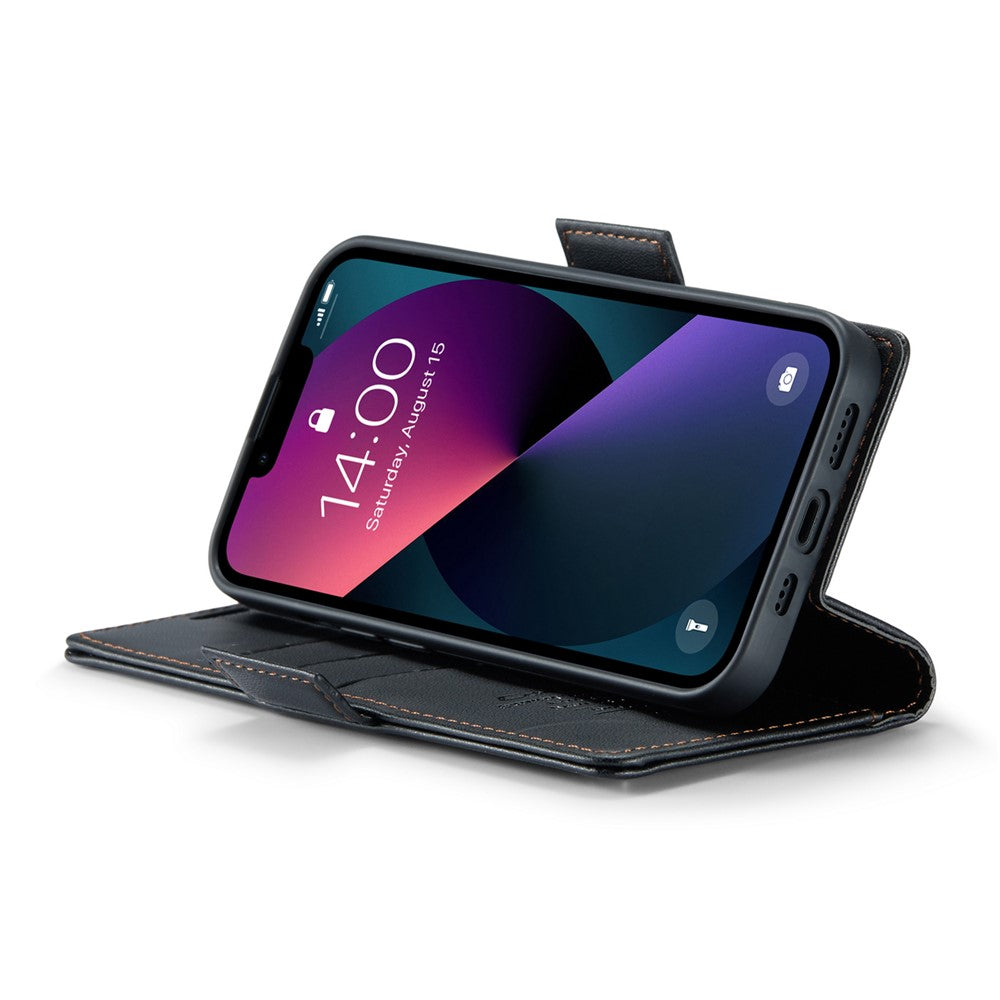 iPhone 14 Plus Glänzende Wallet-Hülle – RFID-Schutz & Ständer