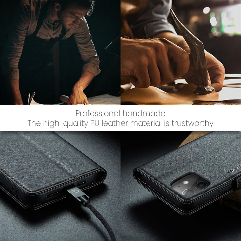 iPhone 12 / 12 Pro Glänzende Wallet-Hülle – RFID-Schutz & Ständer