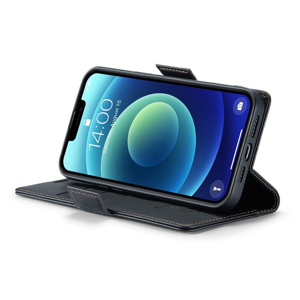 iPhone 12 / 12 Pro Glänzende Wallet-Hülle – RFID-Schutz & Ständer