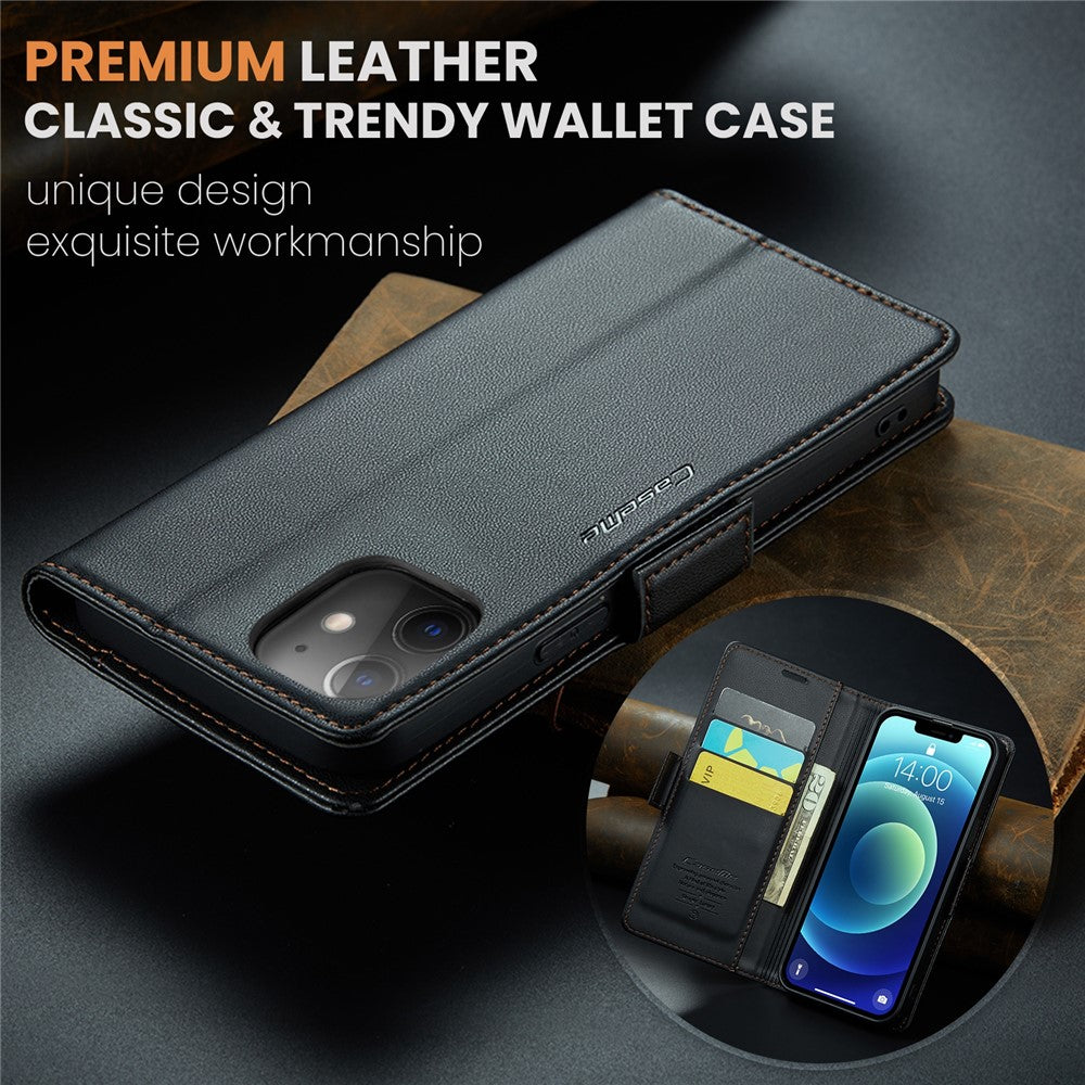 iPhone 12 / 12 Pro Glänzende Wallet-Hülle – RFID-Schutz & Ständer
