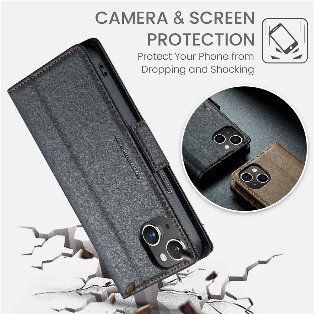 iPhone 13 Glänzende Wallet-Hülle – RFID-Schutz & Ständer