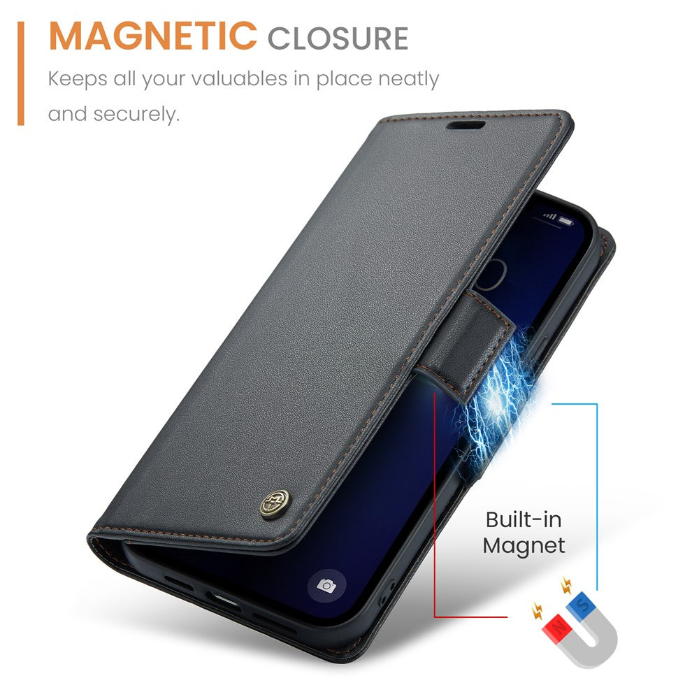 iPhone 13 Pro Glänzende Wallet-Hülle – RFID-Schutz & Ständer