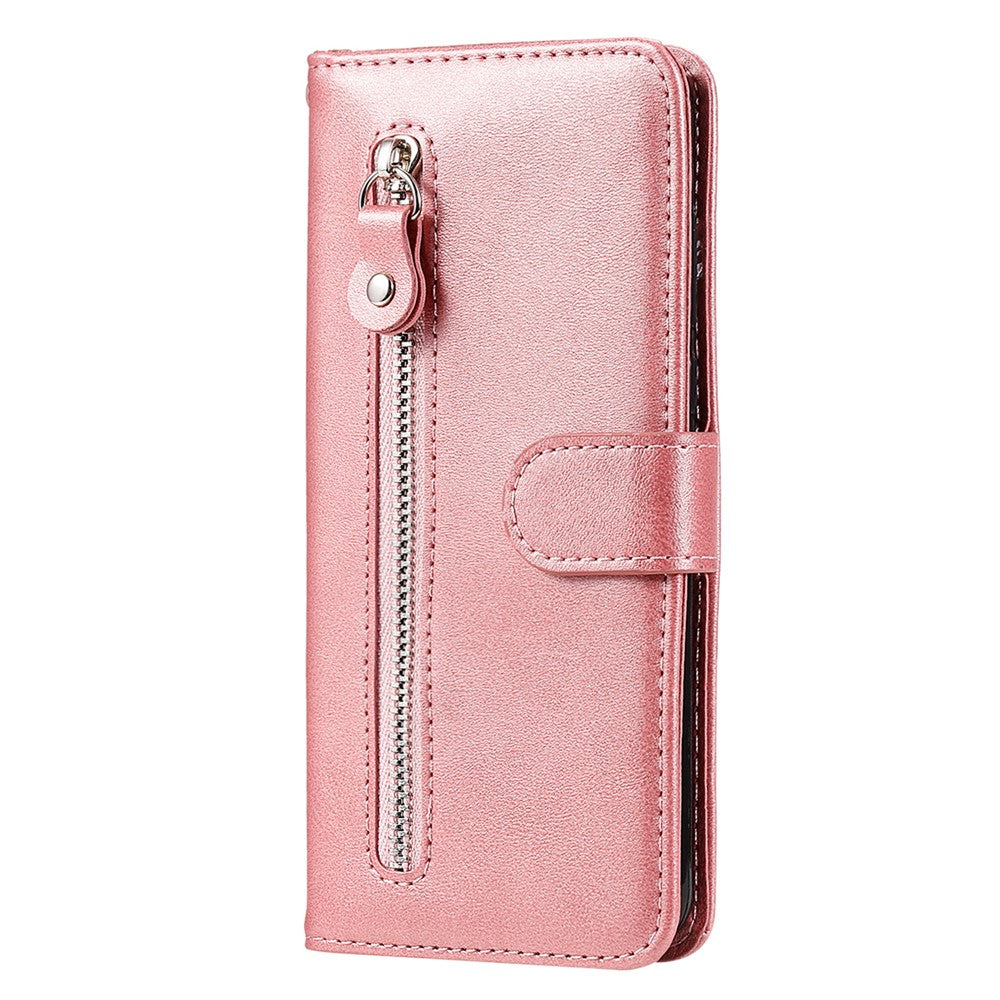 For Honor X50i 5G / 90 Lite 5G Zipper Pocket Phone Case Stand Shell Calf Texture Dustproof Wallet Smartphone Cover