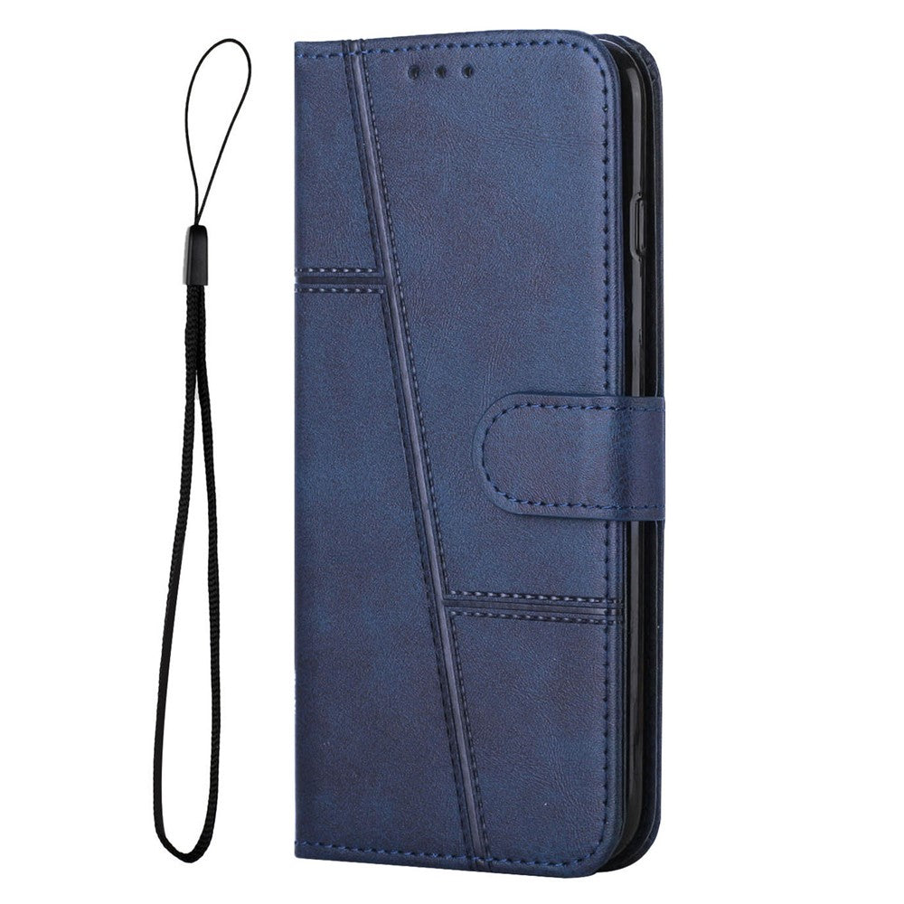 PU Leather Case for Xiaomi Redmi Note 12 4G Cell Phone Drop-proof Wallet Foldable Stand Cover