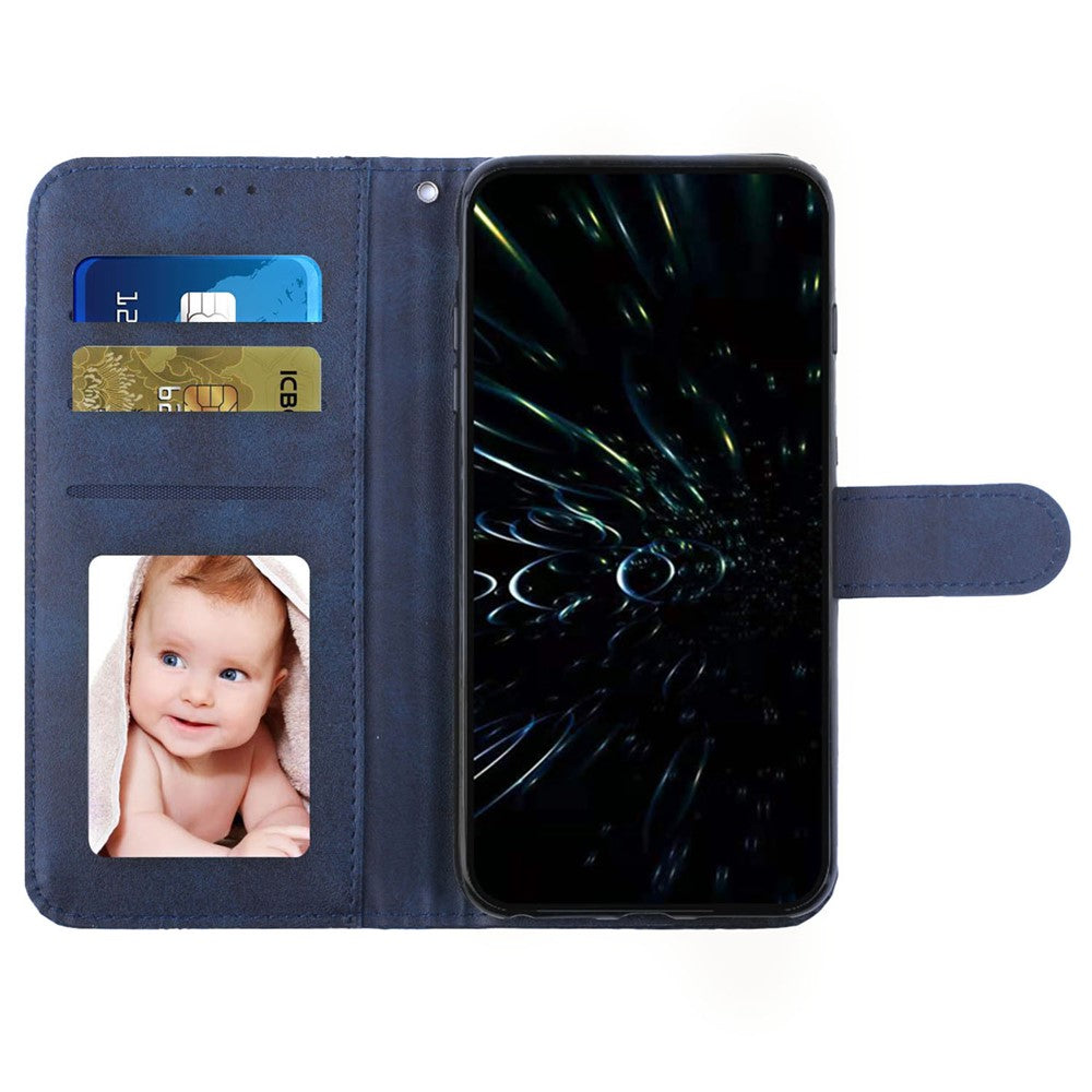 PU Leather Case for Xiaomi Redmi Note 12 4G Cell Phone Drop-proof Wallet Foldable Stand Cover