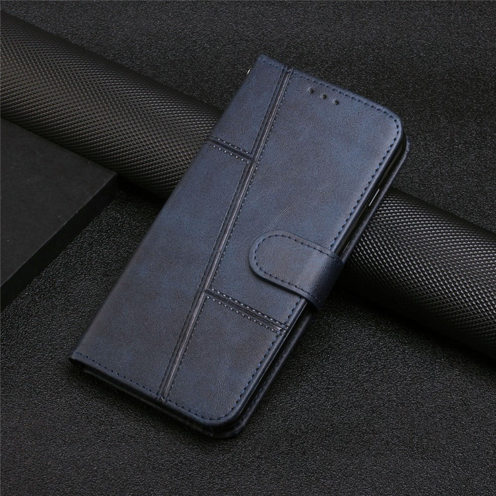 PU Leather Case for Xiaomi Redmi Note 12 4G Cell Phone Drop-proof Wallet Foldable Stand Cover