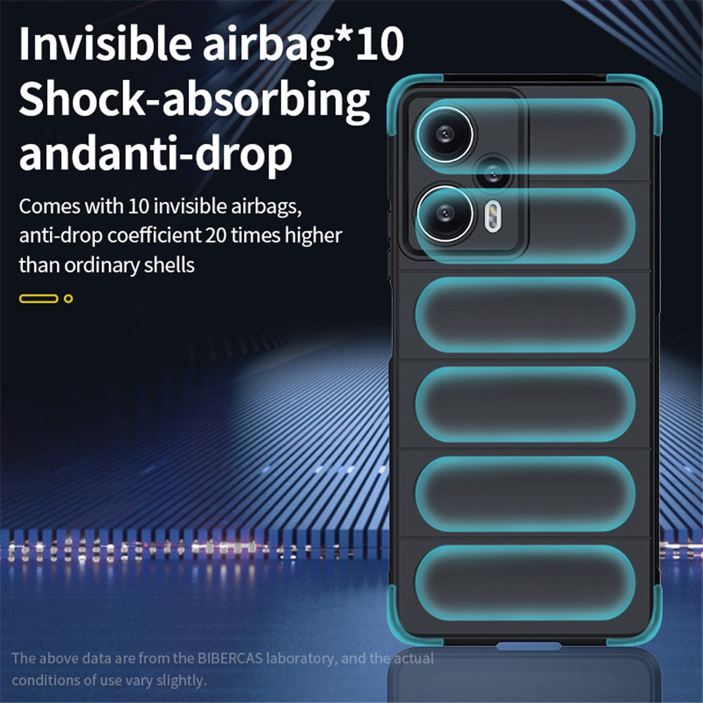 For Xiaomi Poco F5 5G / Redmi Note 12 Turbo Flexible TPU Phone Case Anti-drop Rugged Back Cover