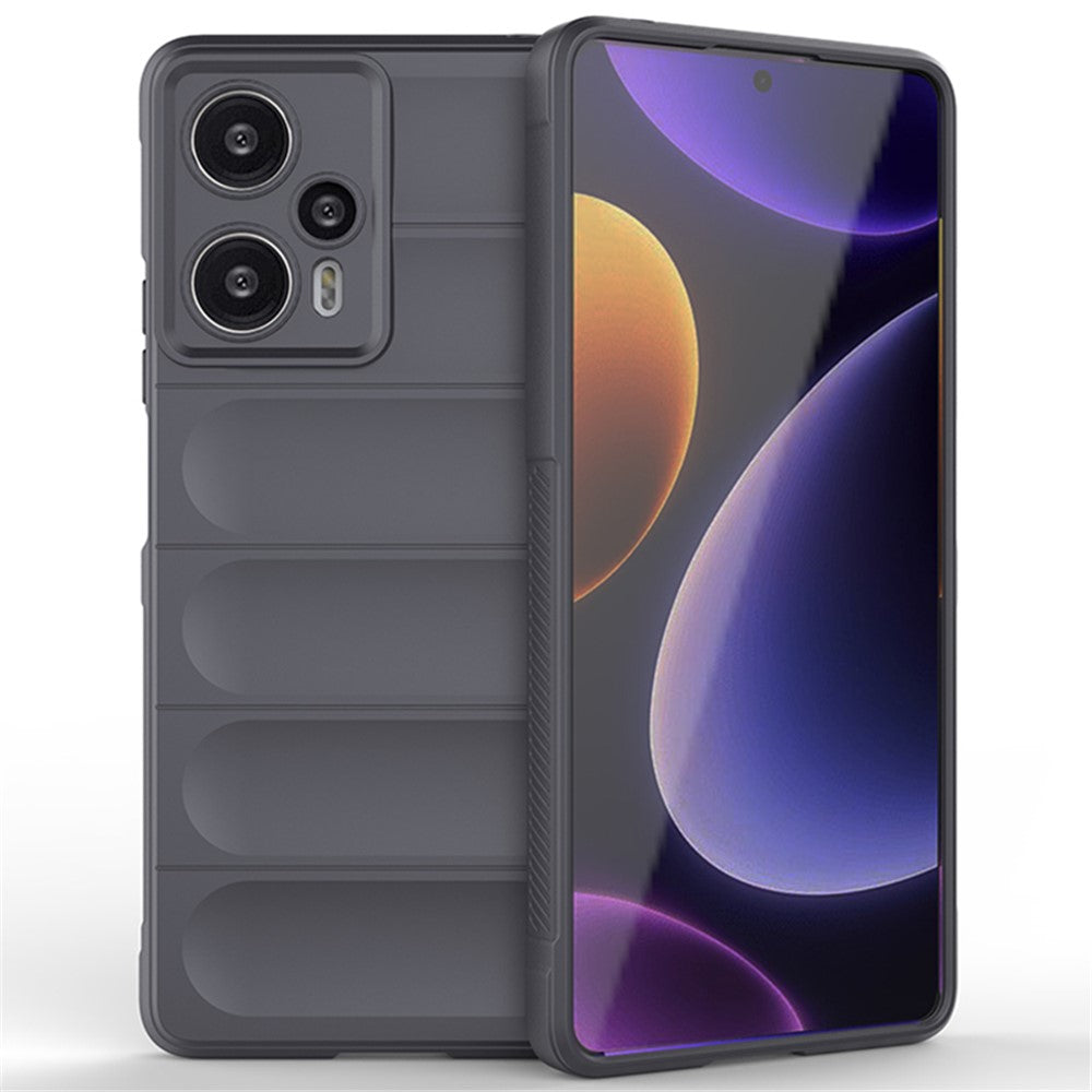 For Xiaomi Poco F5 5G / Redmi Note 12 Turbo Flexible TPU Phone Case Anti-drop Rugged Back Cover