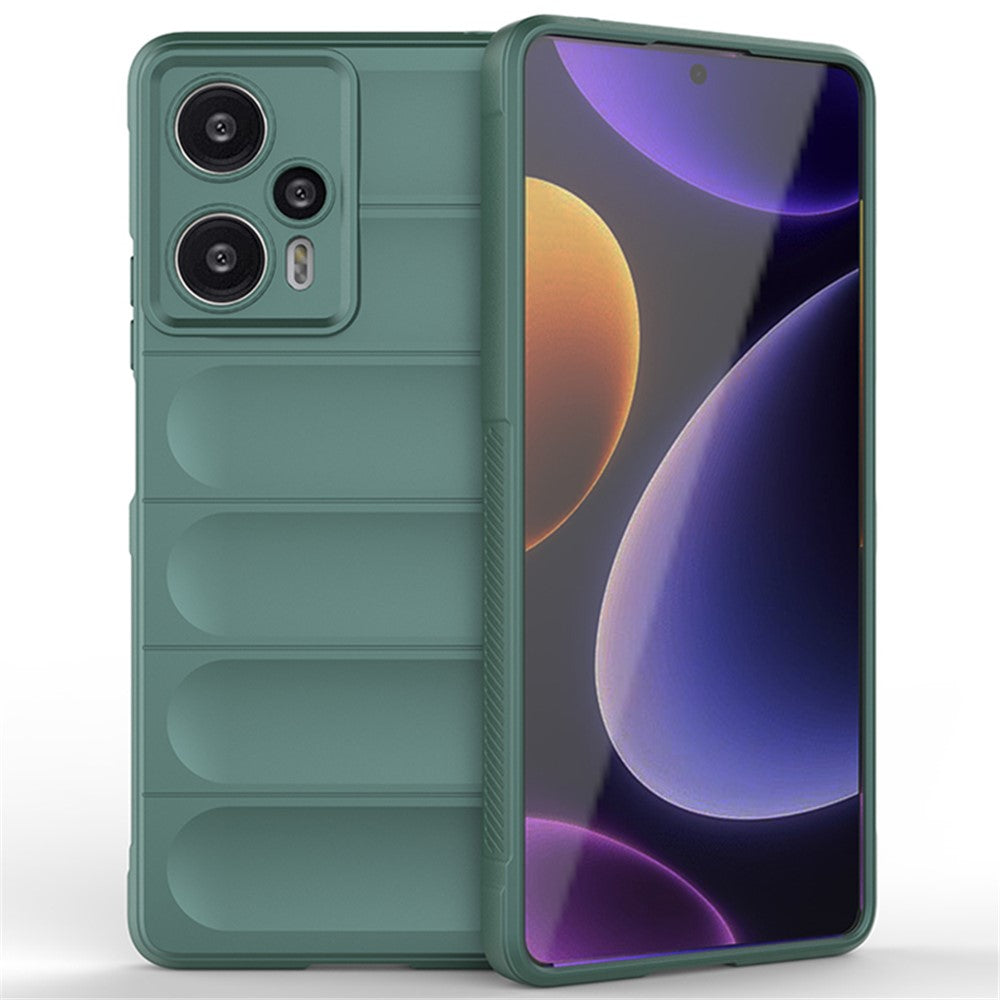 For Xiaomi Poco F5 5G / Redmi Note 12 Turbo Flexible TPU Phone Case Anti-drop Rugged Back Cover