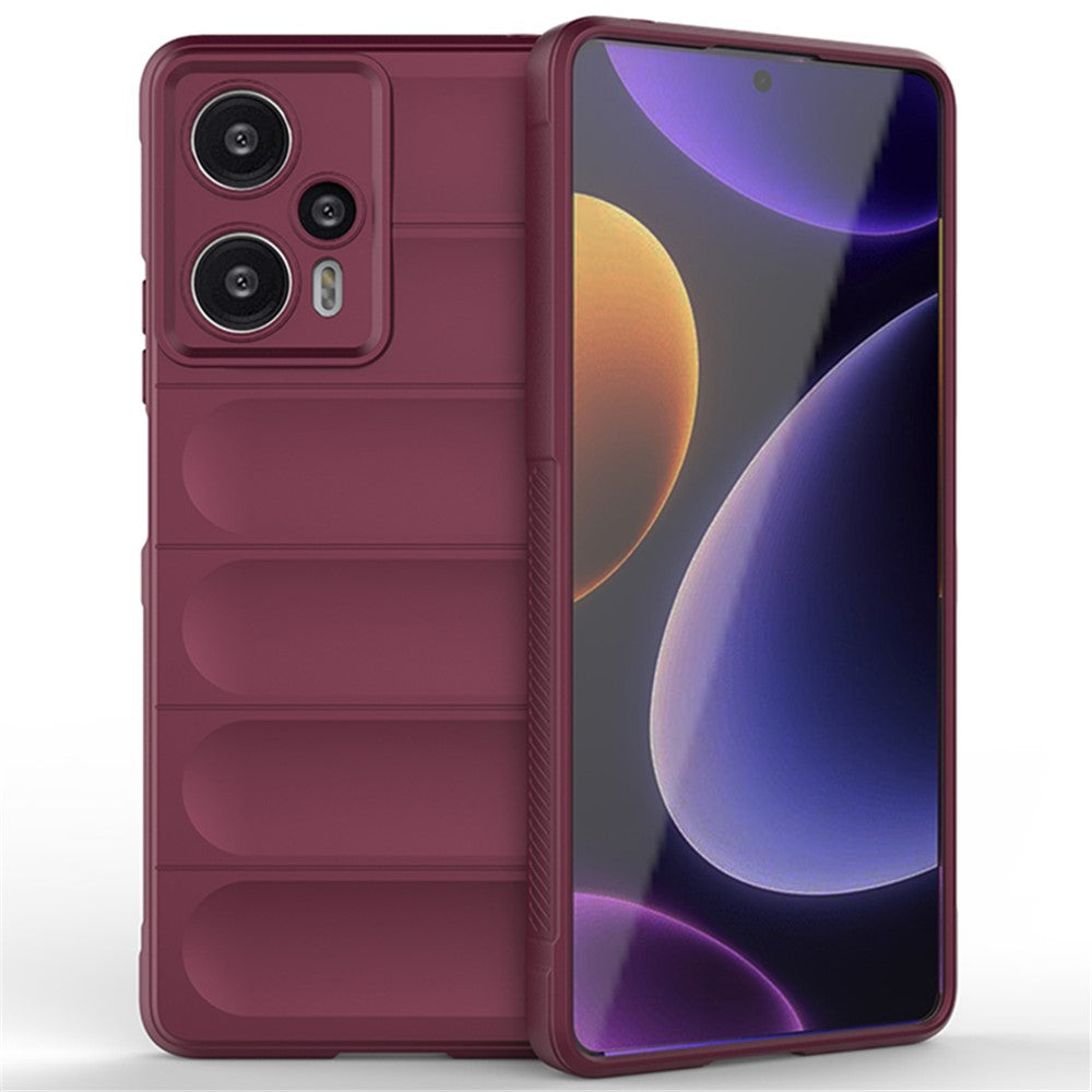 For Xiaomi Poco F5 5G / Redmi Note 12 Turbo Flexible TPU Phone Case Anti-drop Rugged Back Cover
