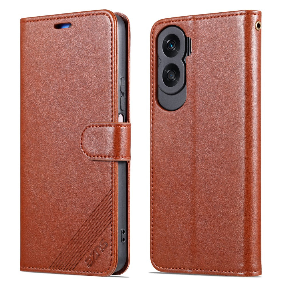 AZNS For Honor X50i 5G / 90 Lite 5G PU Leather Wallet Protective Shell Folding Stand Phone Case