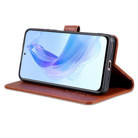 Honor X50i 5G / Honor 90 Lite 5G Handyhülle – AZNS 90 Lite 5G PU-Leder-Brieftaschen- mit klappbarem Ständer