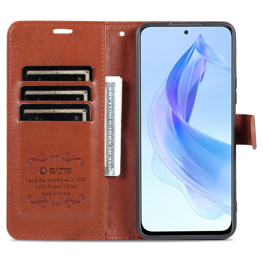 AZNS For Honor X50i 5G / 90 Lite 5G PU Leather Wallet Protective Shell Folding Stand Phone Case