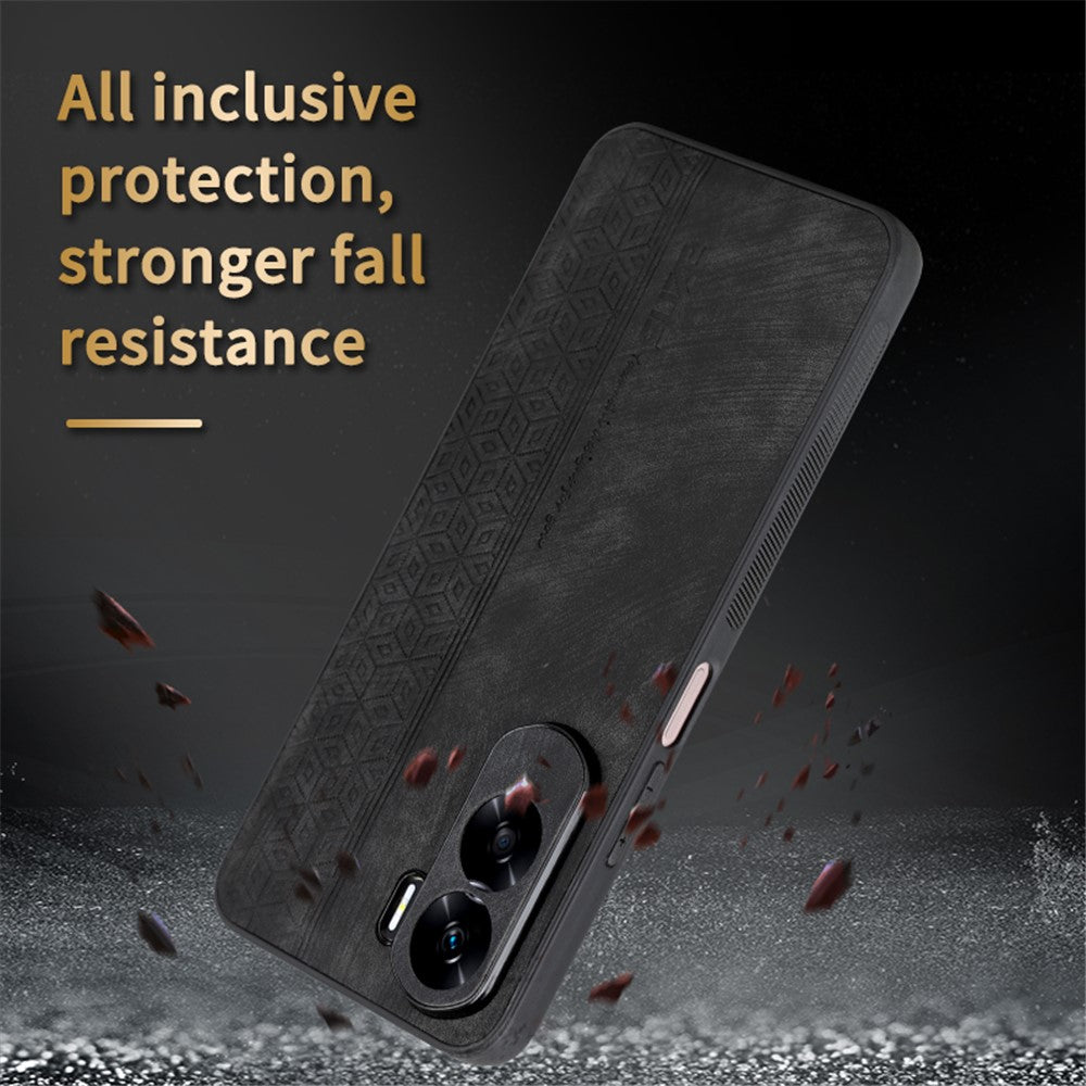 AZNS For Honor X50i 5G / 90 Lite 5G PU Leather+TPU Phone Case Non-Slip Imprinted Cover