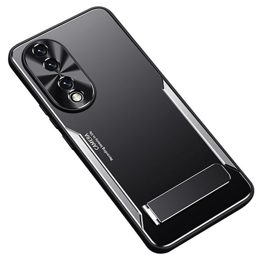 Honor 90 Handyhülle – TPU + Aluminiumlegierung-, Fallschutz-Ständer, Handy-Rückseite