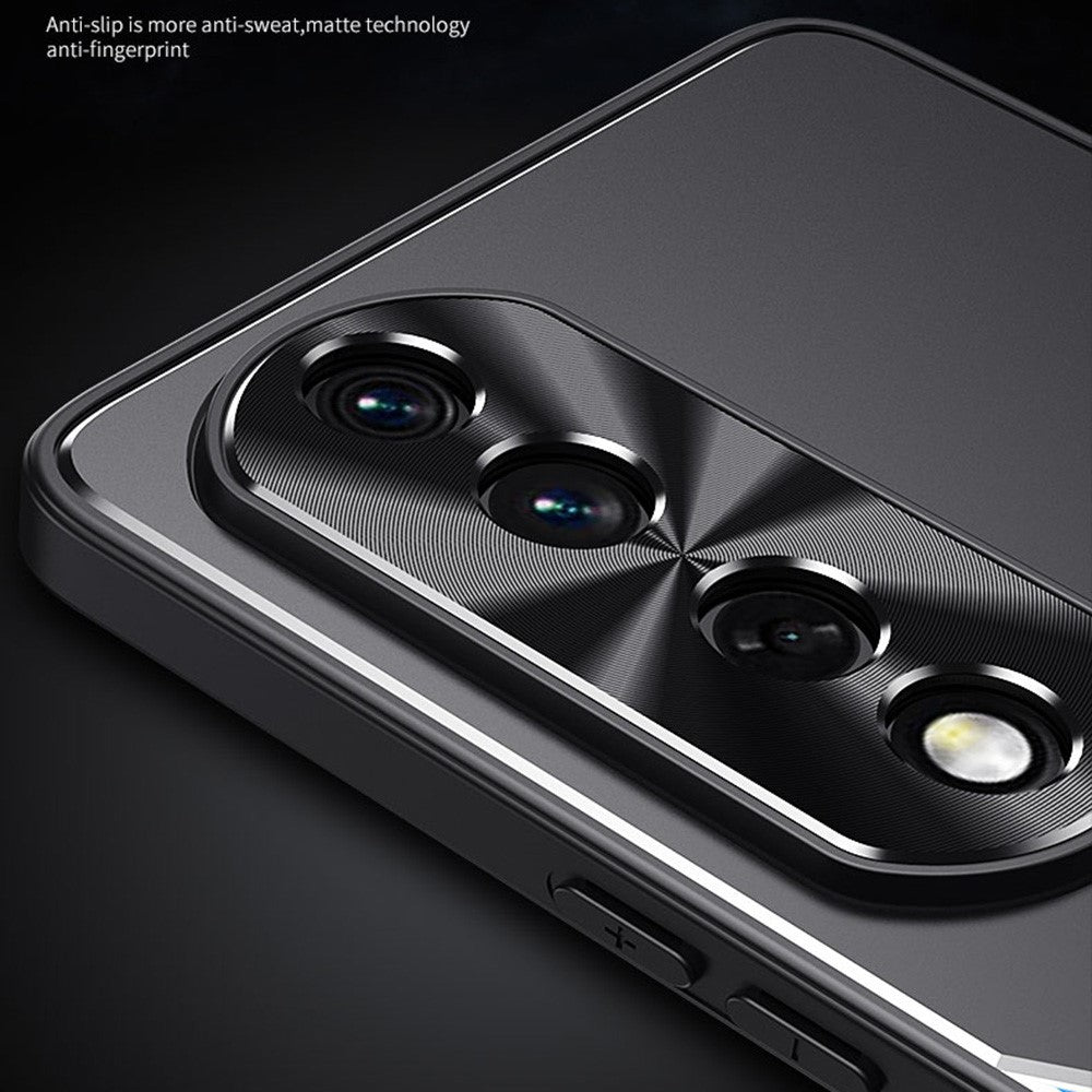 Anti-Fingerprint Phone Case for Honor 90 Anti-Scratch Aluminium Alloy + TPU Mobile Phone Cover