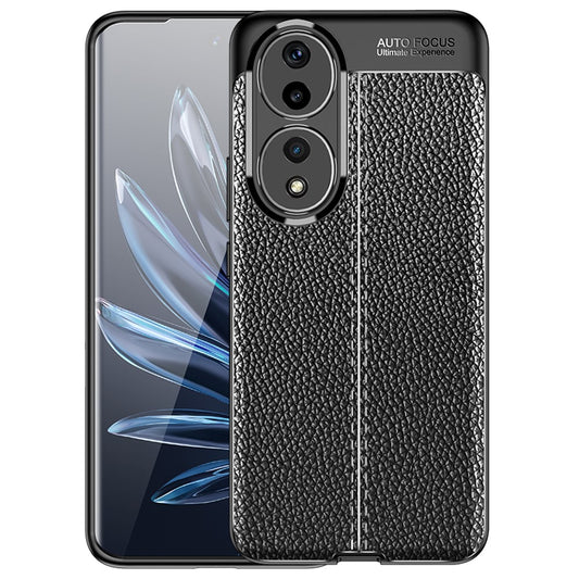 Honor 90 Handyhülle – Litschi-Textur Smartphone-Abdeckung, kratzfeste, weiche TPU