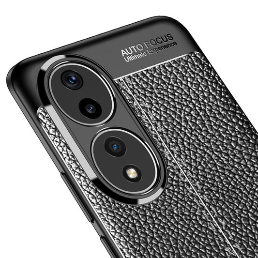 Honor 90 Handyhülle – Litschi-Textur Smartphone-Abdeckung, kratzfeste, weiche TPU