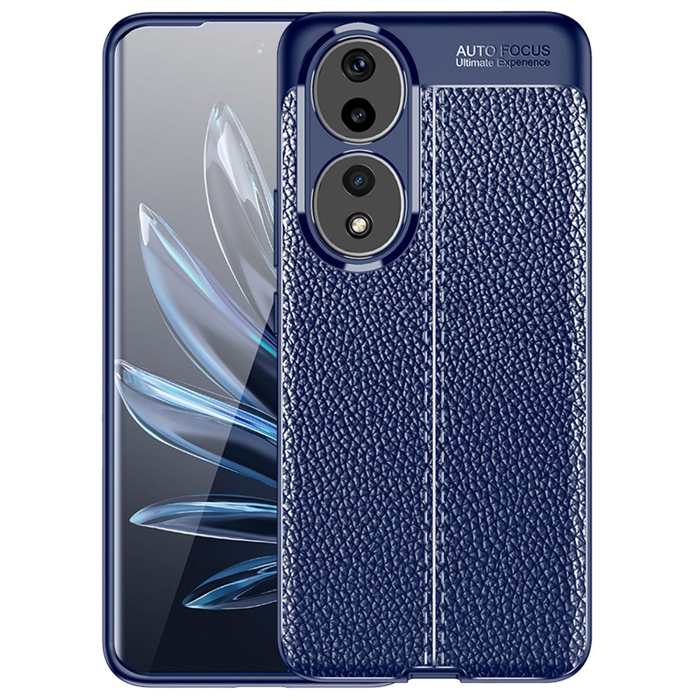 For Honor 90 Litchi Texture Smartphone Cover Anti-Scratch Soft TPU Cell Phone Case Shell