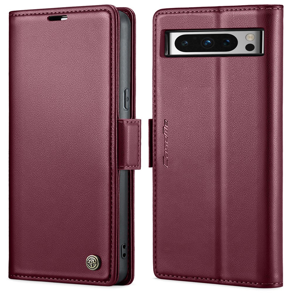 Pixel 8 Pro Glänzende Wallet-Hülle – RFID-Schutz & Ständer