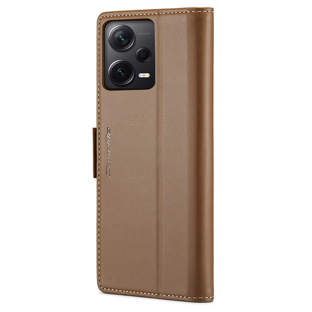 For Xiaomi Redmi Note 12 Pro+ 5G Leather Case CASEME 023 RFID Blocking 3 Card Slot Mobile Cover