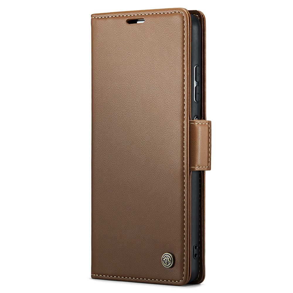For Xiaomi Redmi Note 12 5G (China) / (India) / (Global) / Poco X5 5G Leather Case CASEME 023 RFID Blocking 3 Card Slot Mobile Cover