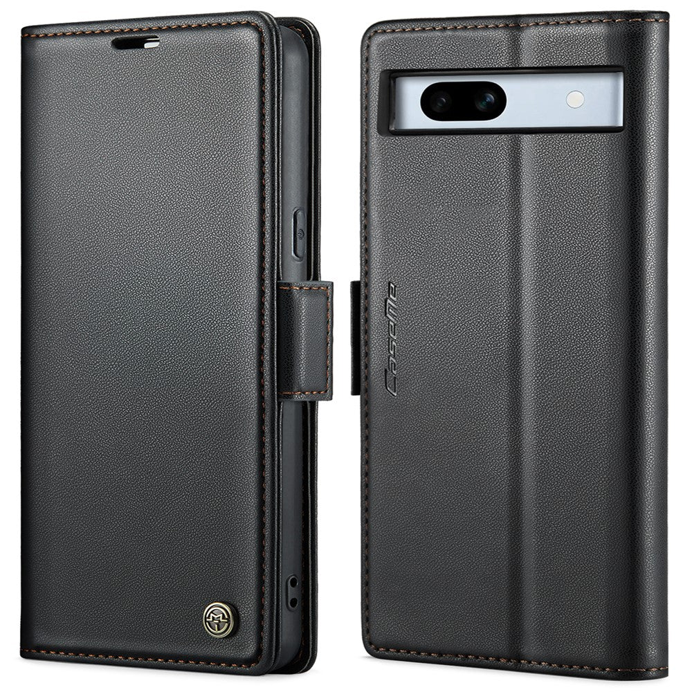 Pixel 7a Glänzende Wallet-Hülle – RFID-Schutz & Ständer