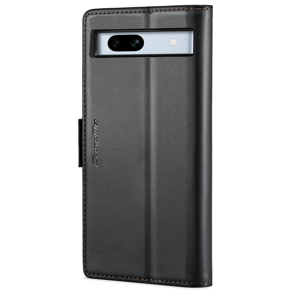 Pixel 7a Glänzende Wallet-Hülle – RFID-Schutz & Ständer