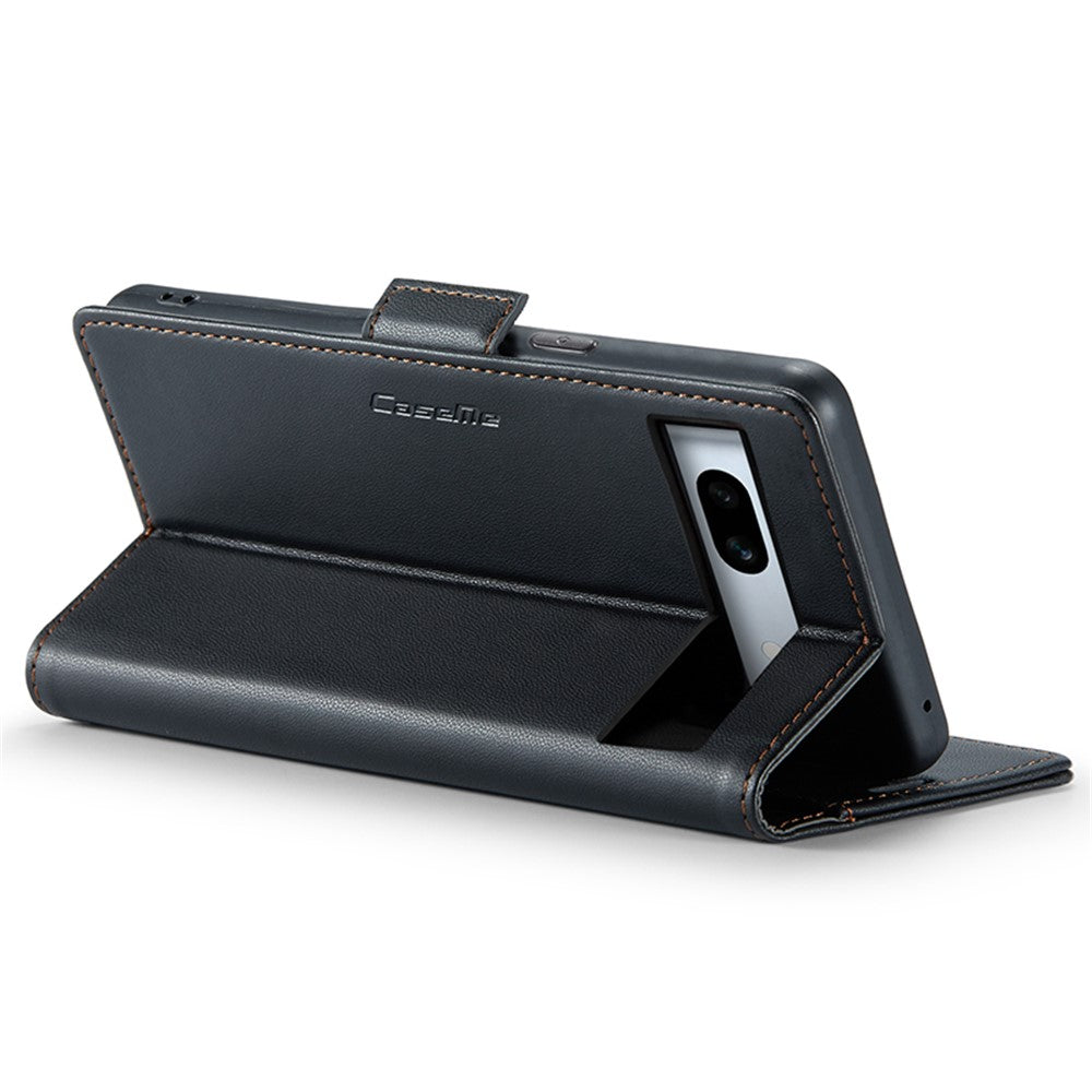 Pixel 7a Glänzende Wallet-Hülle – RFID-Schutz & Ständer
