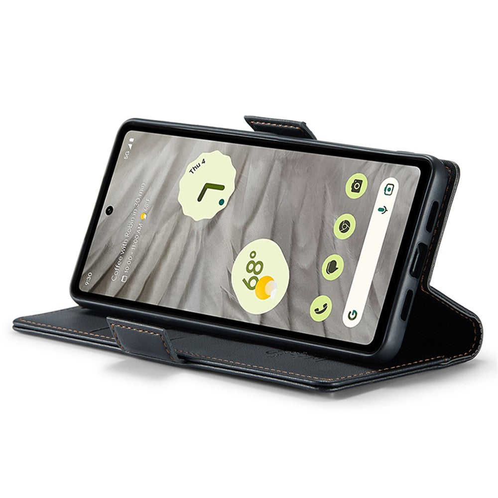 Pixel 7a Glänzende Wallet-Hülle – RFID-Schutz & Ständer