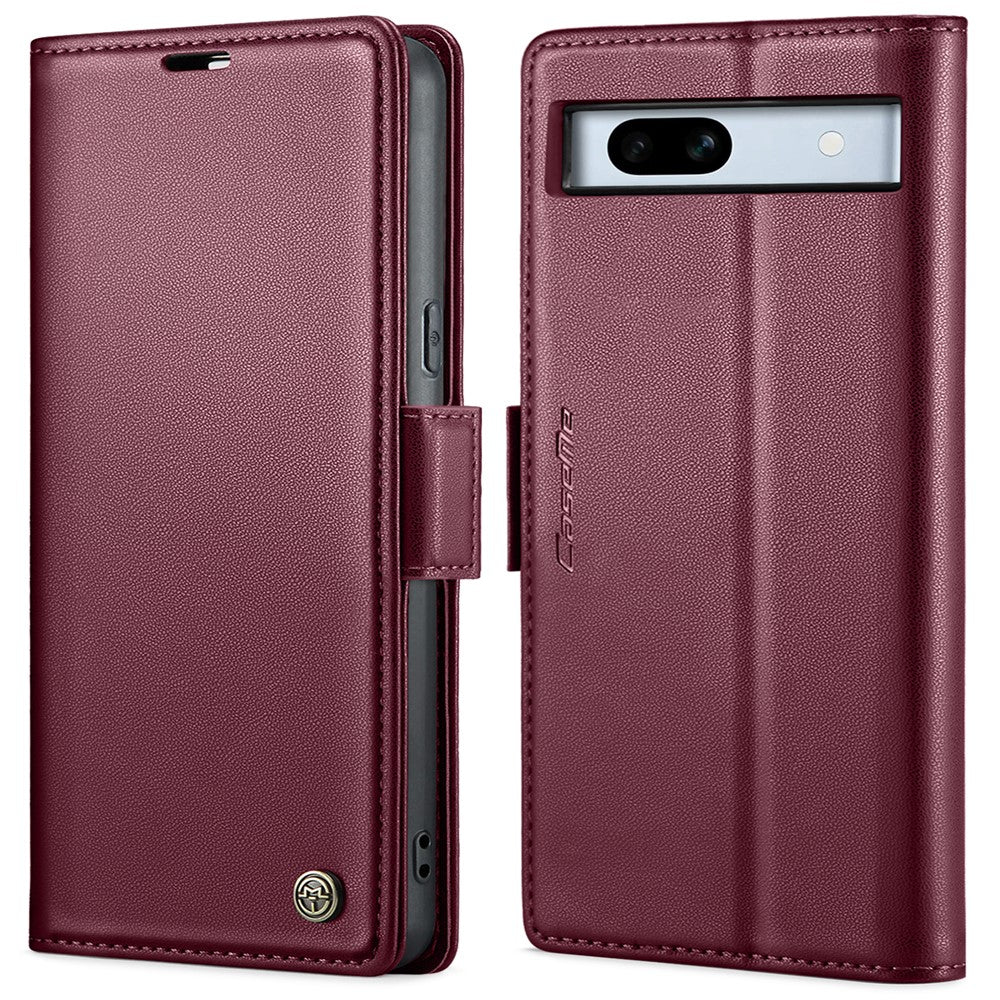 Pixel 7a Glänzende Wallet-Hülle – RFID-Schutz & Ständer