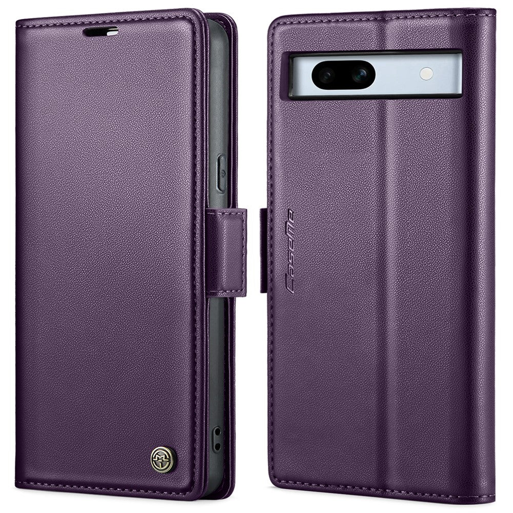 Pixel 7a Glänzende Wallet-Hülle – RFID-Schutz & Ständer