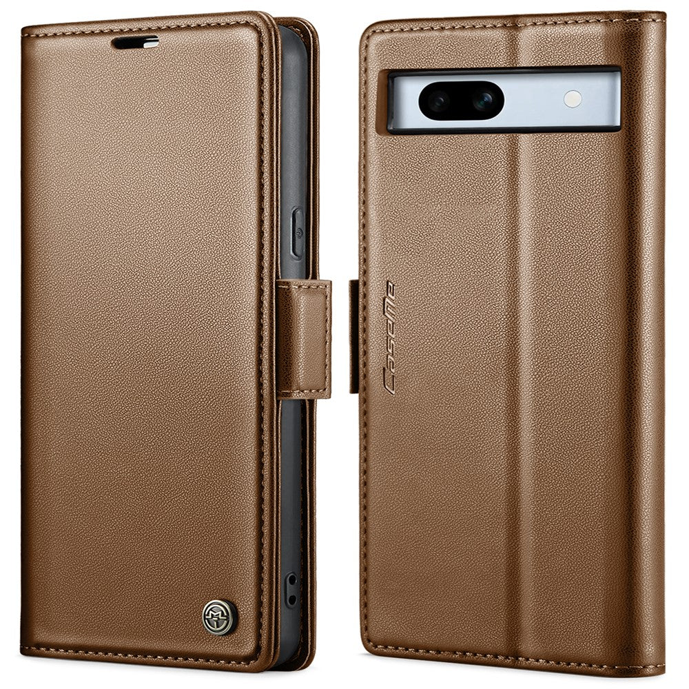 Pixel 7a Glänzende Wallet-Hülle – RFID-Schutz & Ständer
