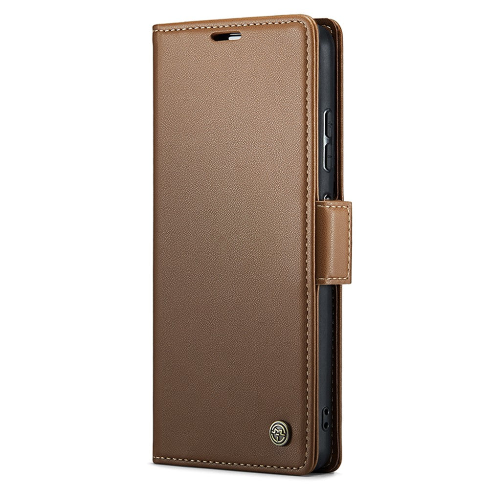 For Xiaomi Poco X5 Pro 5G / Redmi Note 12 Pro Speed 5G / Note 12 Pro 5G Leather Case CASEME 023 RFID Blocking 3 Card Slot Mobile Cover