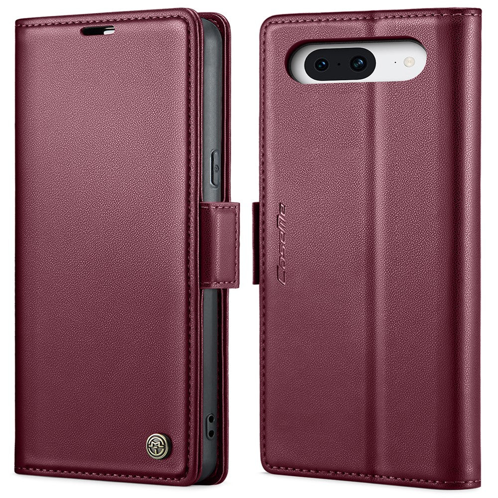 Pixel 8 Glänzende Wallet-Hülle – RFID-Schutz & Ständer