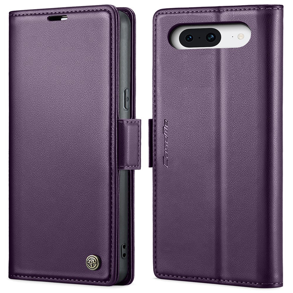 Pixel 8 Glänzende Wallet-Hülle – RFID-Schutz & Ständer