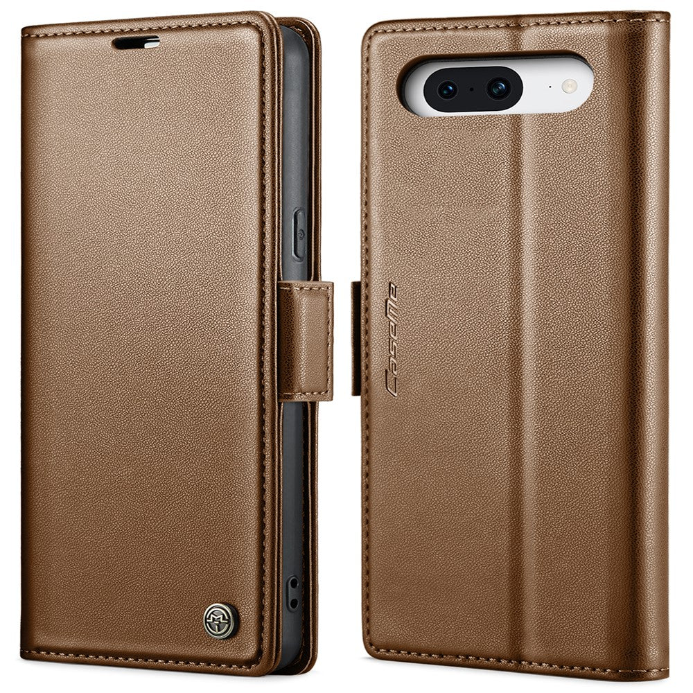 Pixel 8 Glänzende Wallet-Hülle – RFID-Schutz & Ständer